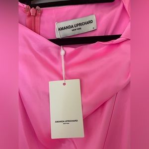 Amanda Uprichard pink silk dress
